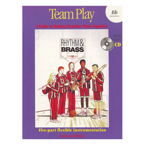 UNIVERSAL EDITION TEAM PLAY - RYTHM AND BRASS BB CLEF