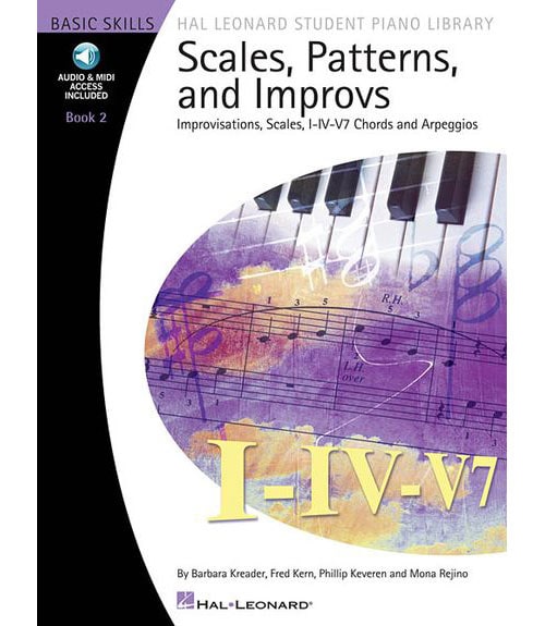 HAL LEONARD HAL LEONARD STUDENT PIANO LIBRARY SCALES PATTERNS AND IMPROVS 2 + MP3 - PIANO SOLO