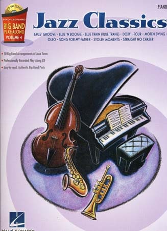 HAL LEONARD BIG BAND PLAY ALONG VOL.4 JAZZ CLASSICS + CD - PIANO