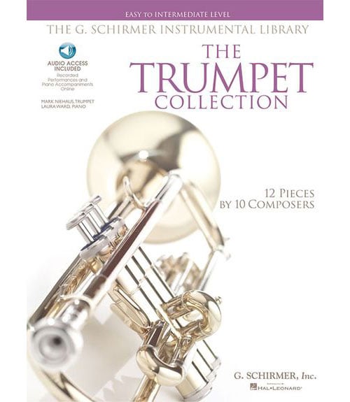 SCHIRMER TRUMPET COLLECTION + MP3, EASY TO INTERMEDIATE LEVEL - TROMPETTE, PIANO