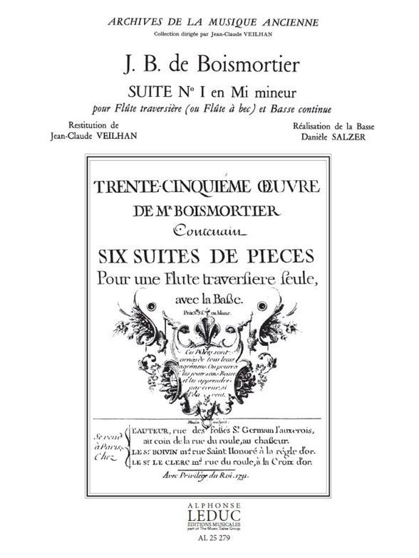 LEDUC BOISMORTIER SUITE N° 1 EN MI MINEUR OPUS 35