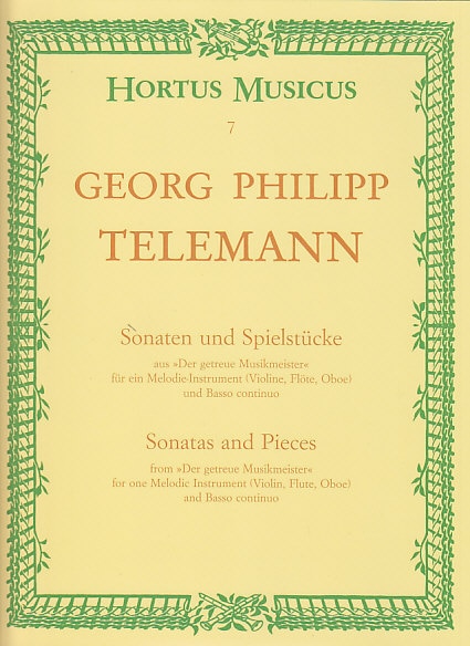 BARENREITER TELEMANN G.P. - SONATEN UND SPIELSTUCKE AUS 