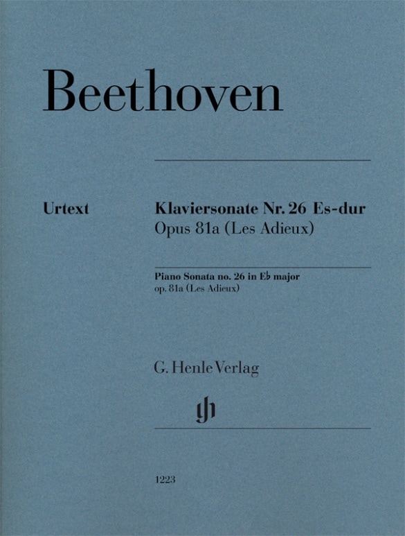 HENLE VERLAG BEETHOVEN L.V. - PIANO SONATA N°26 IN Eb MAJOR OP.81a 