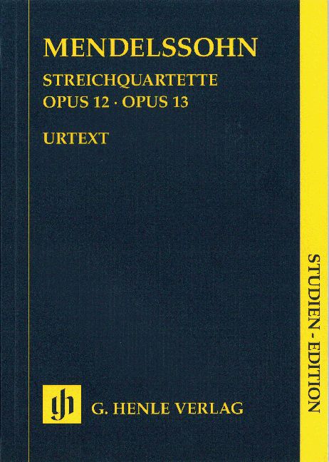 HENLE VERLAG MENDELSSOHN B F. - STRING QUARTETS OP. 12 AND 13