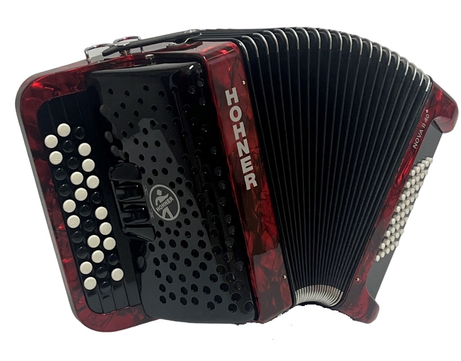 HOHNER NOVA II 40 ROUGE TOUCHES BOUTONS