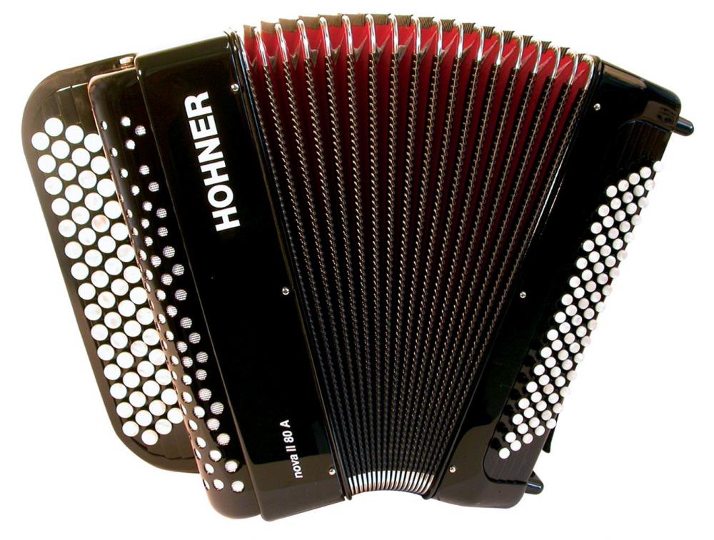 HOHNER NOVA II 80A NOIR TOUCHES BOUTONS