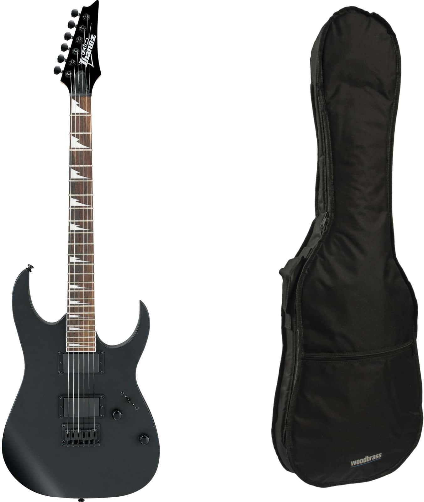 IBANEZ PACK GRG121DX-BKF-BLACK FLAT GIO + HOUSSE