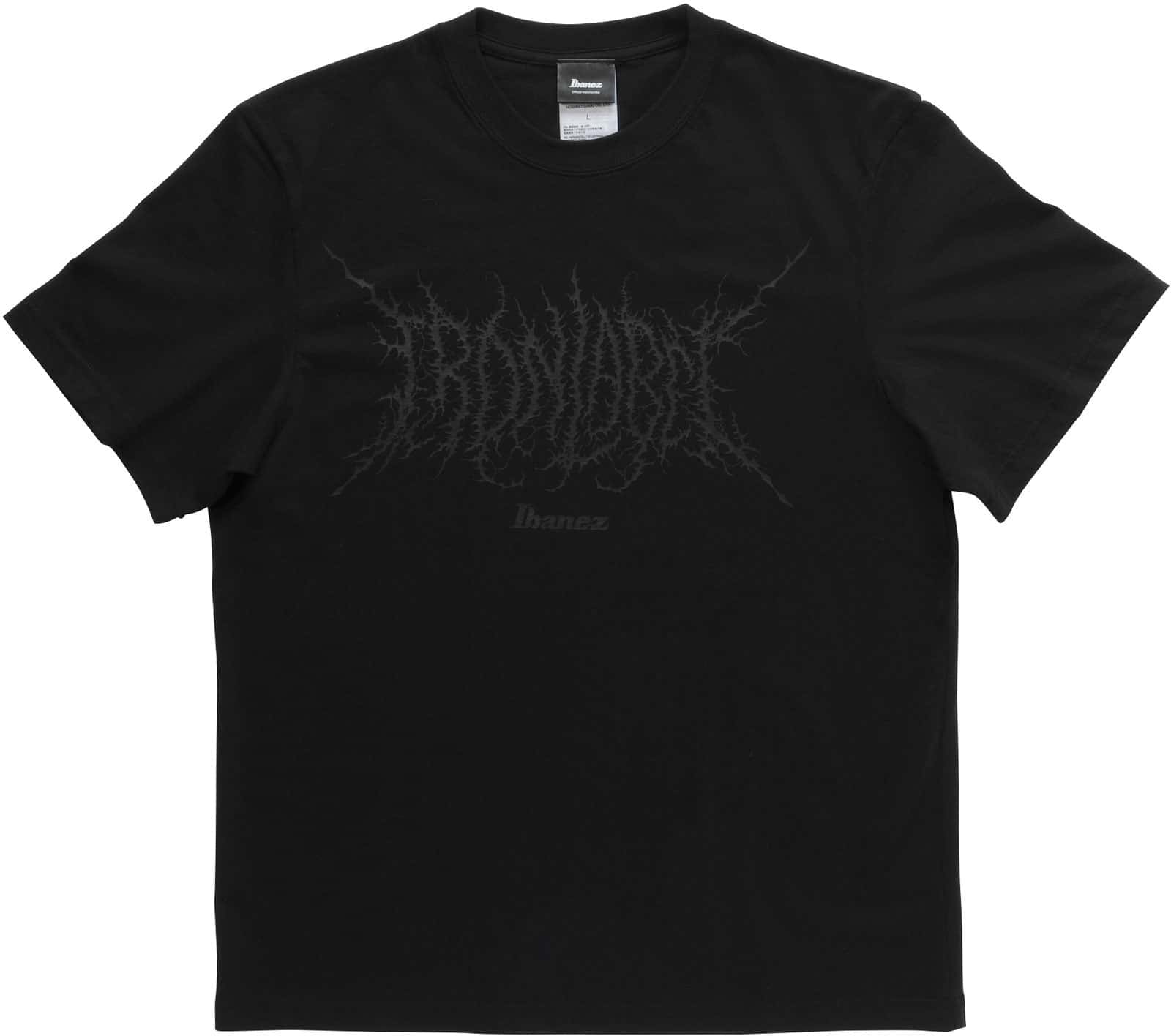 IBANEZ IBAT011S IBANEZ IRON LABEL T-SHIRT NOIR S SIZE