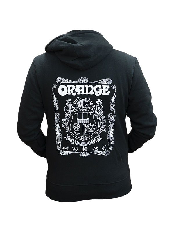 ORANGE AMPS HOODIE CREST, 2XL - BLACK