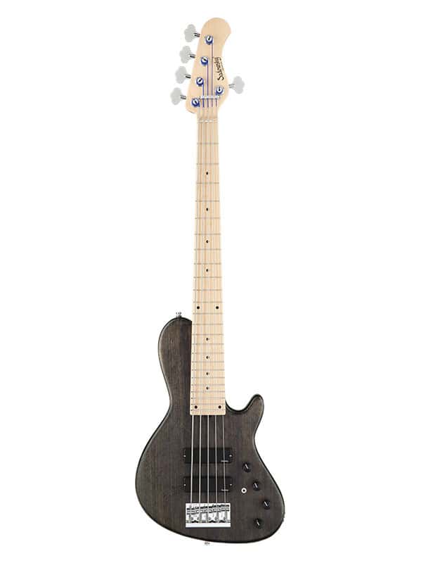 SADOWSKY GUITARS METROLINE, SINGLE CUT BASS 5, ASH - BLACK TRANSPARENT SATIN