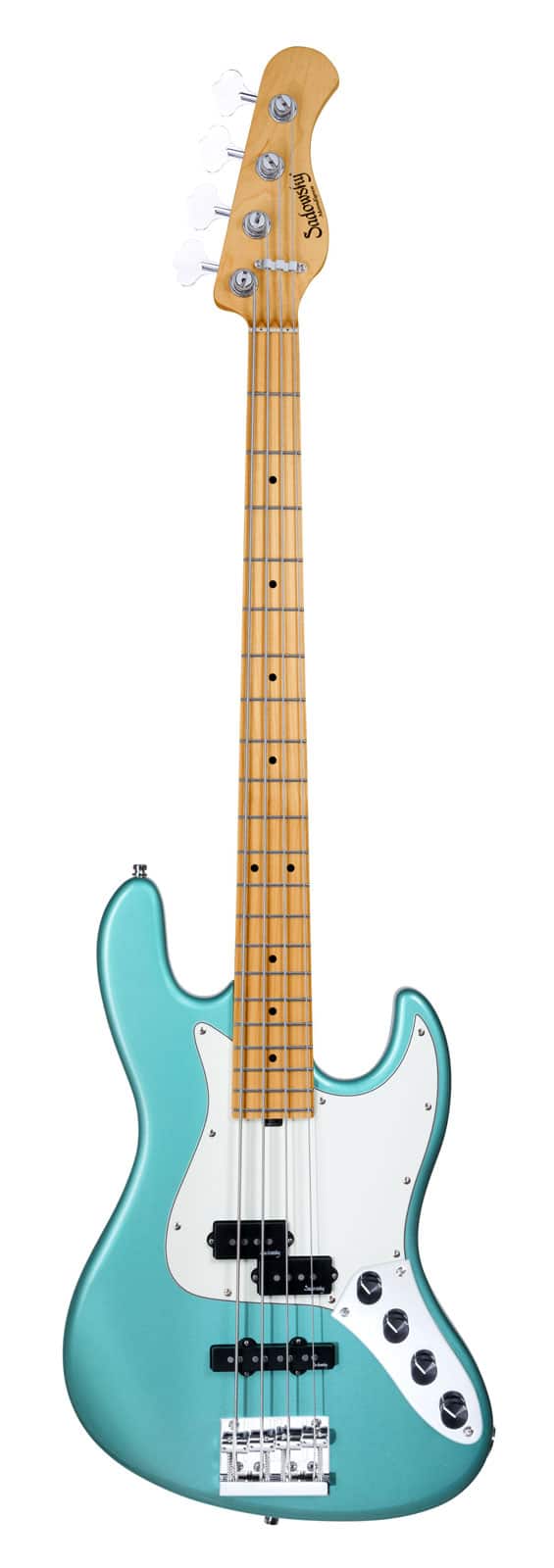 SADOWSKY GUITARS METROEXPRESS, HYBRID PJ 4 - SAGE GRN METALLIC,MAPLE