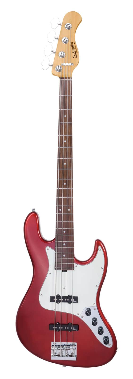 SADOWSKY GUITARS METROEXPRESS, STANDARD JJ 4 - CANDY APPLE RD,ROSEWOOD