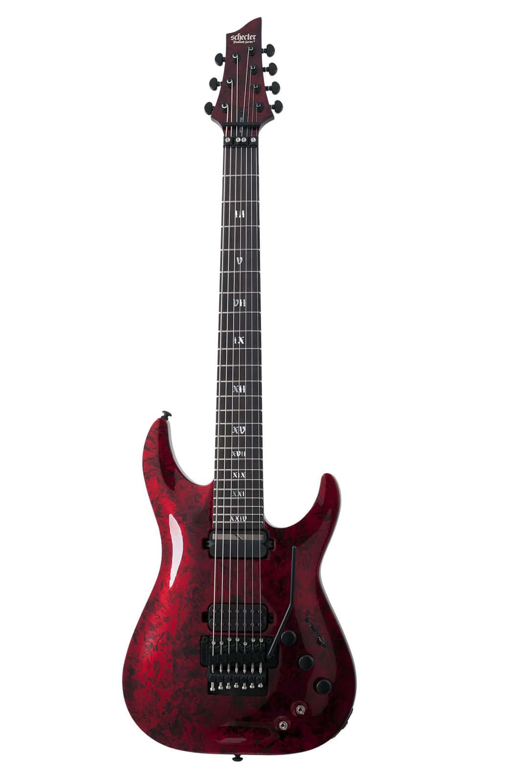 SCHECTER C-7 APOCALYPSE FR SUSTAINIAC RED REIGN