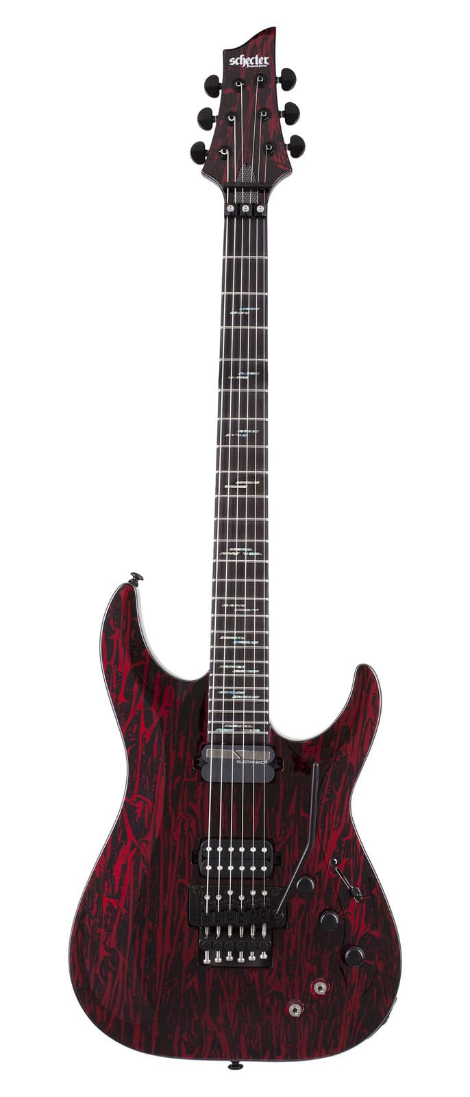 SCHECTER C-1 SILVER MOUNTAIN FR SUSTAINIAC BLOOD MOON