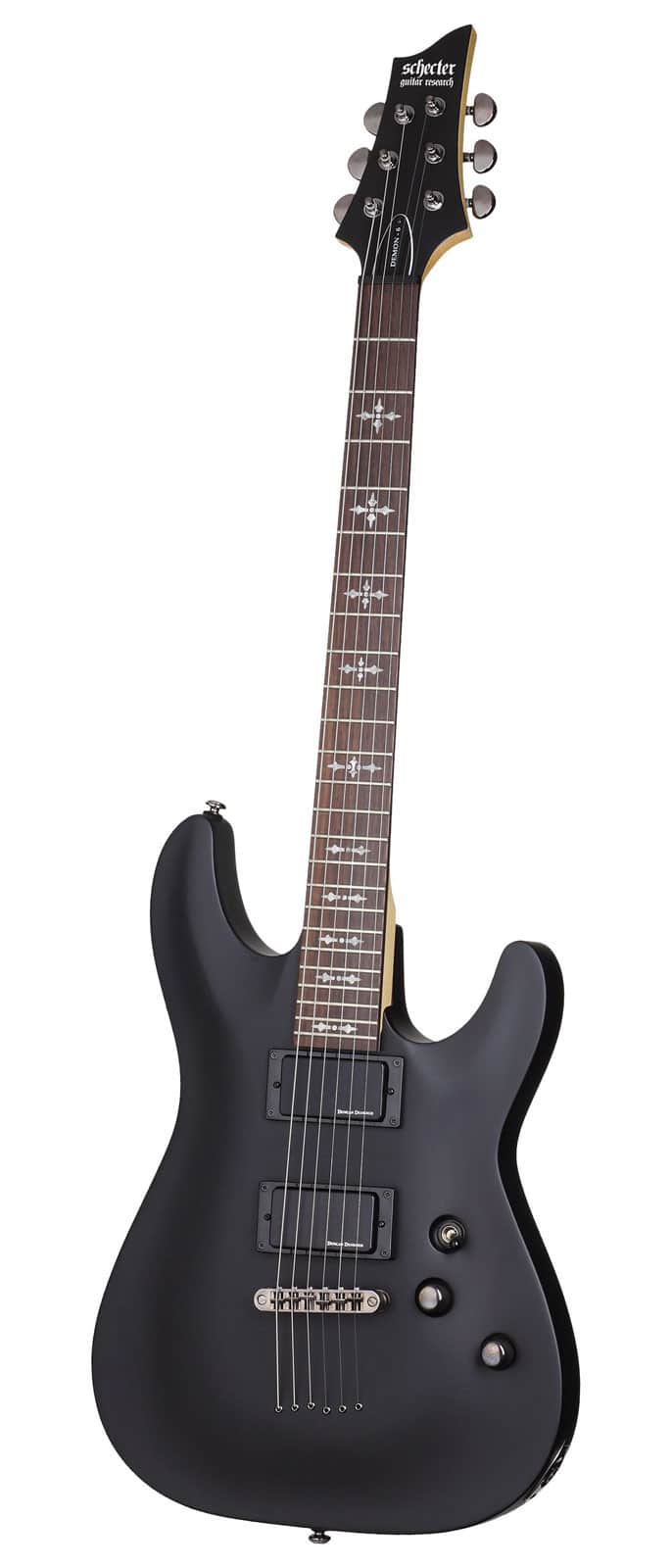 SCHECTER DEMON 6 AGED BLACK SATIN