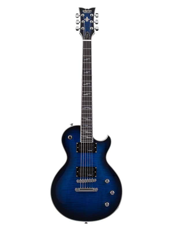 SCHECTER SOLO-II SUPREME SEE THRU BLUE BURST