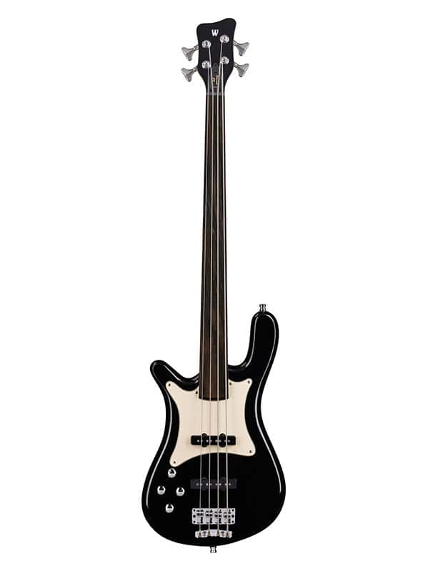 WARWICK BASS GPS STREAMER CV 4 FRETLESS, GAUCHER - SOLID BLACK