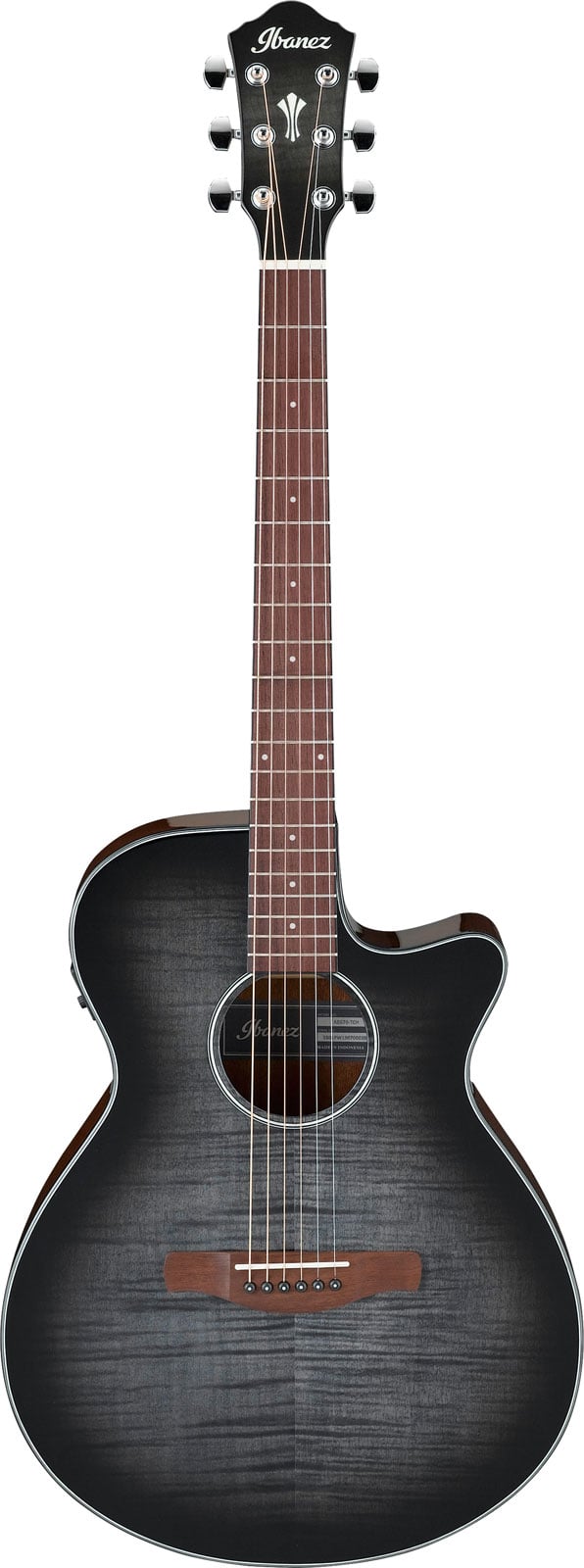 IBANEZ AEG70 TRANSPARENT CHARCOAL BURST HIGH GLOSS