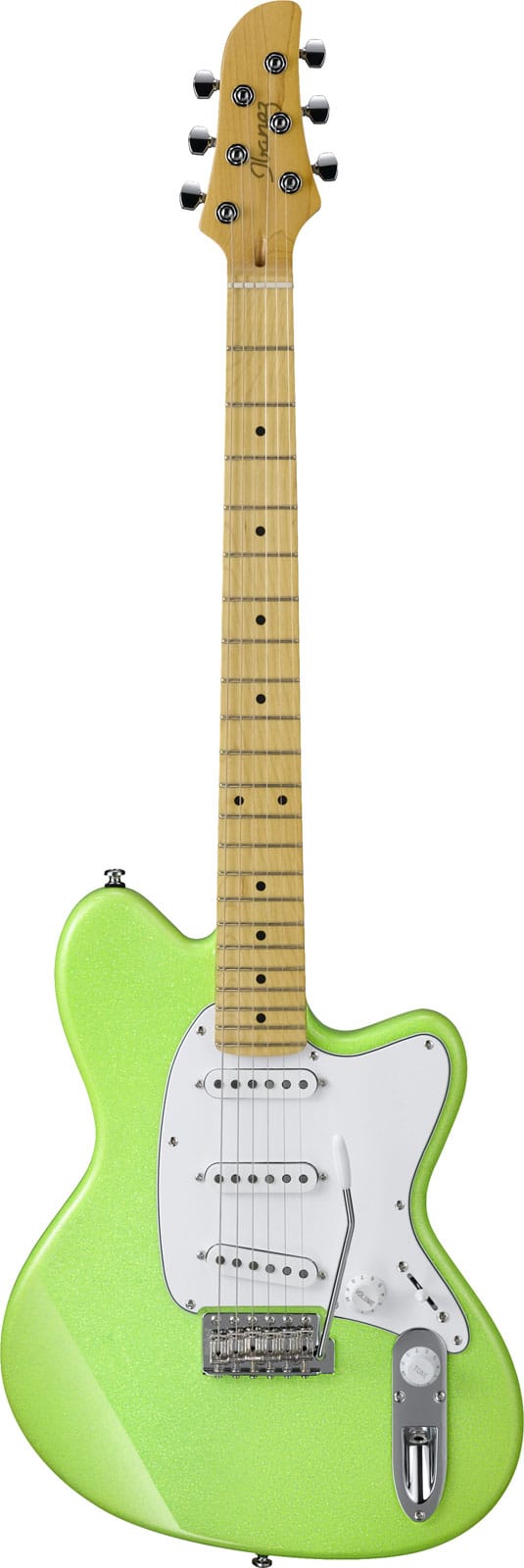 IBANEZ YY10 SLIME GREEN SPARKLE YVETTE YOUNG SIGNATURE