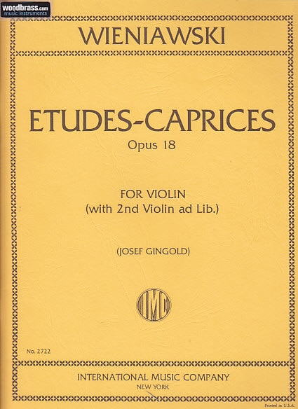 IMC WIENIAWSKI - ETUDES-CAPRICES OP.18