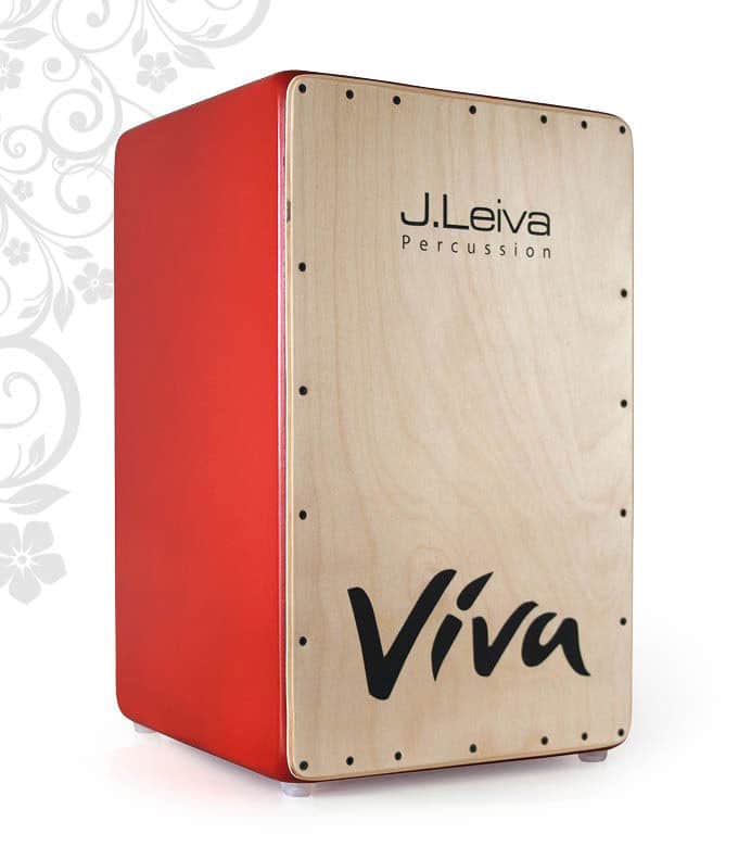 J LEIVA PERCUSSION CAJON VIVA ROUGE