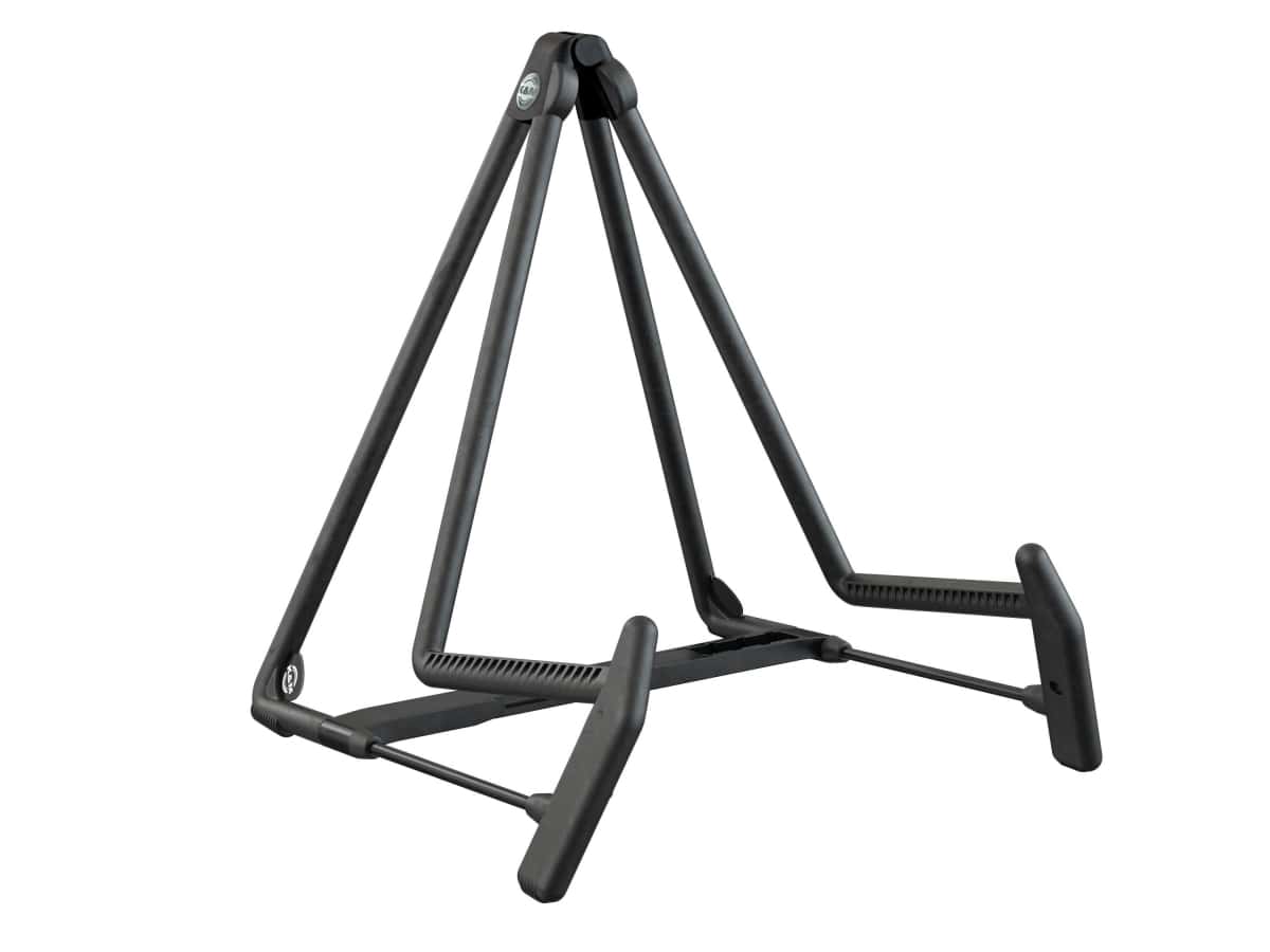 K&M 17580 STAND GUITARE ACOUSTIQUE HELI 2 NOIR (ET COR)