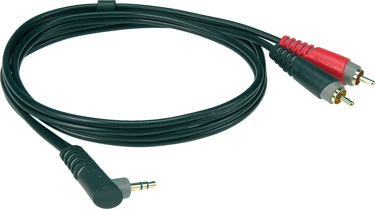 KLOTZ AY7A0100 MINI JACK COUDE - 2 RCA 1 M