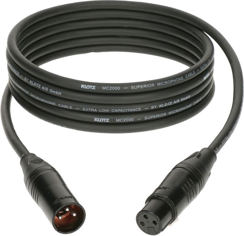 KLOTZ M2 MIC CABLE NOIR 5M