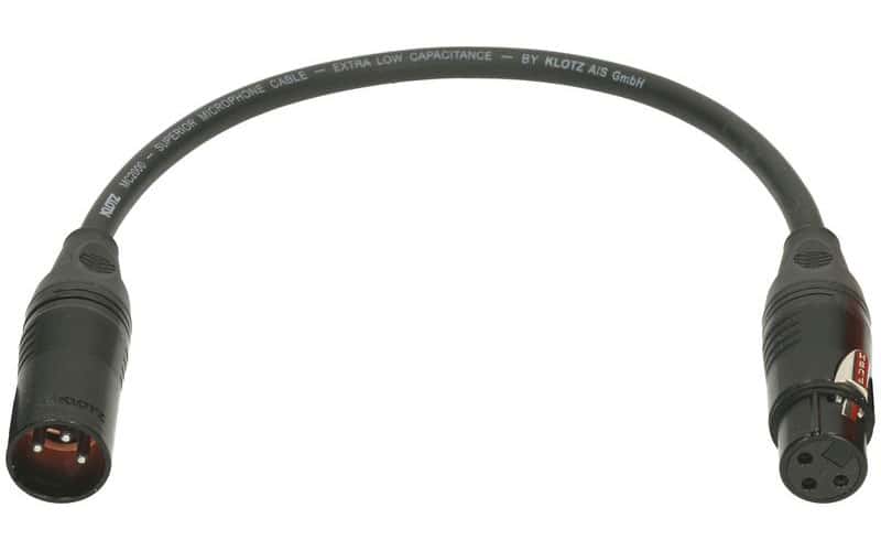 KLOTZ M2 MIC CABLE NOIR 0,6M