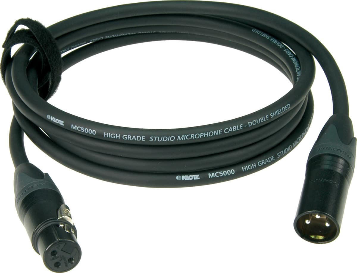 KLOTZ M5 3 M CABLE MICRO HAUT DE GAMME NOIR