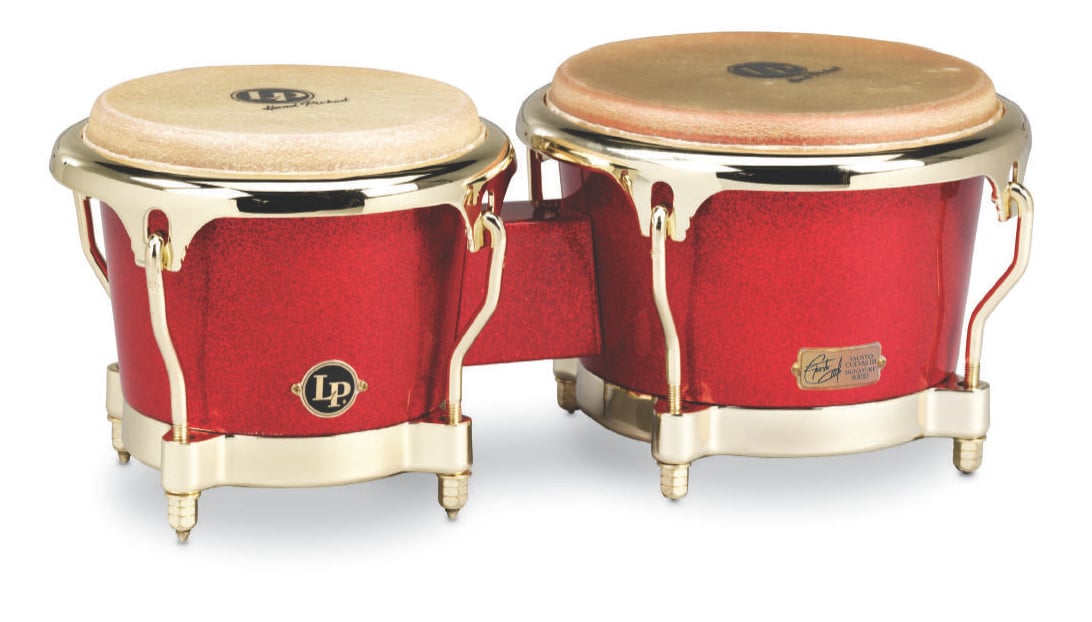 LP LATIN PERCUSSION GALAXY FIBERGLASS SIGNATURE FAUSTO CUEVAS III ARENA RED