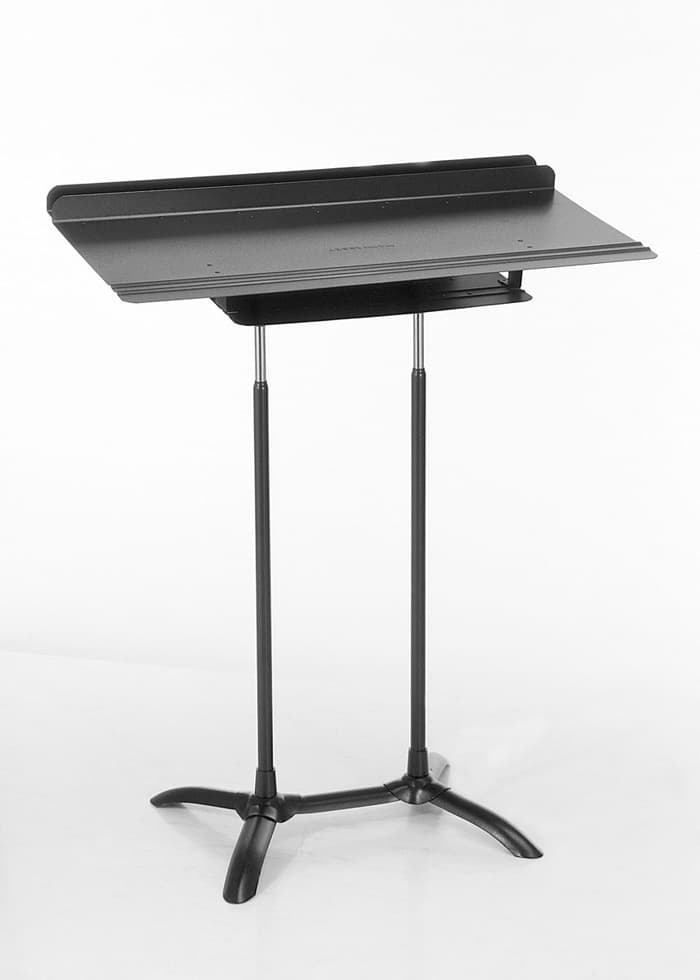 Pupitre chef d'orchestre. Pied et table en métal 111 cm hauteur