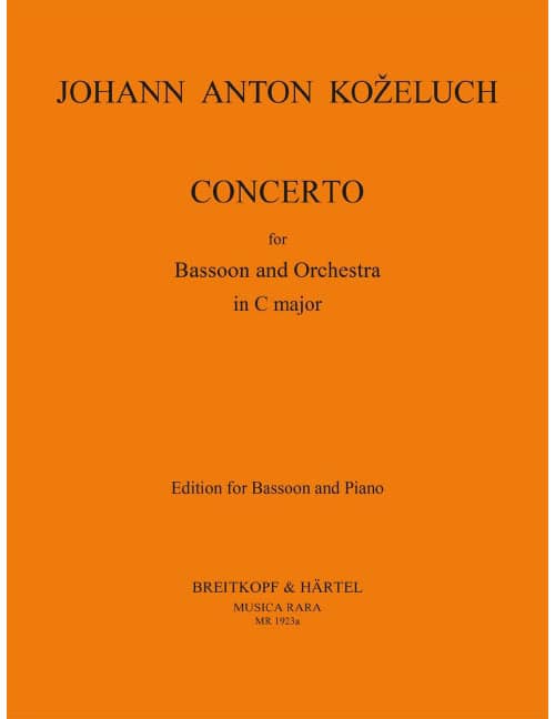 EDITION BREITKOPF KOZELUCH - CONCERTO C-DUR