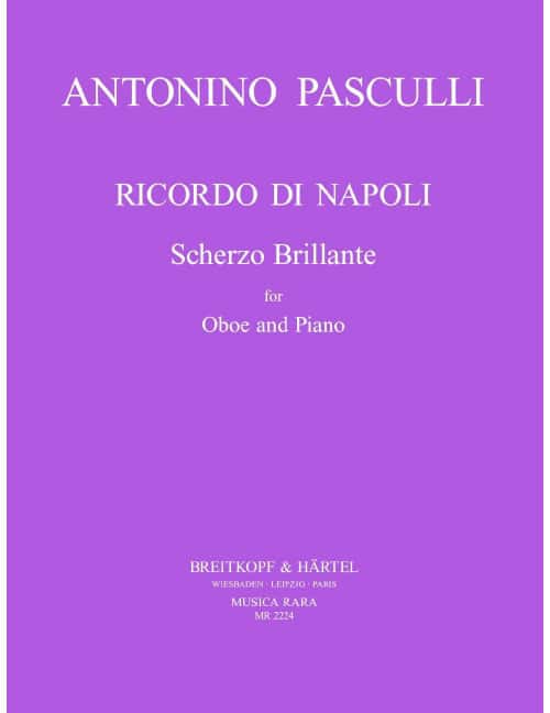 EDITION BREITKOPF RICORDO DI NAPOLI - HAUTBOIS ET PIANO