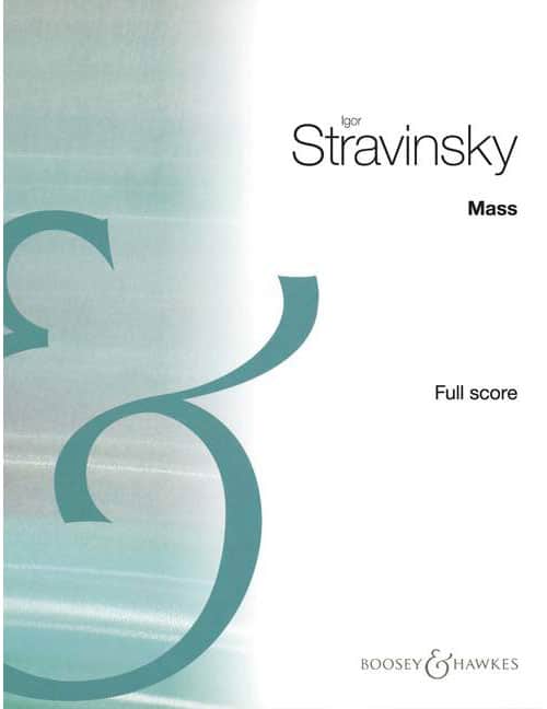 BOOSEY & HAWKES STRAVINSKY IGOR - MASS 