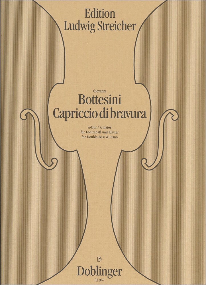 DOBLINGER BOTTESINI - CAPRICCIO DI BRAVURA A-DUR - DOUBLE BASS ET PIANO