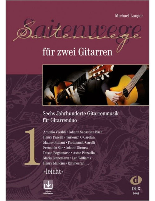 EDITION DUX SAITENWEGE FÜR ZWEI GITARREN 1 - 2 GUITARES