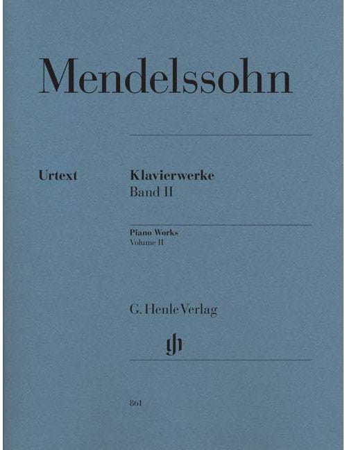 HENLE VERLAG MENDELSSOHN BARTHOLDY - SELECTED PIANO WORKS VOL. 2 - PIANO