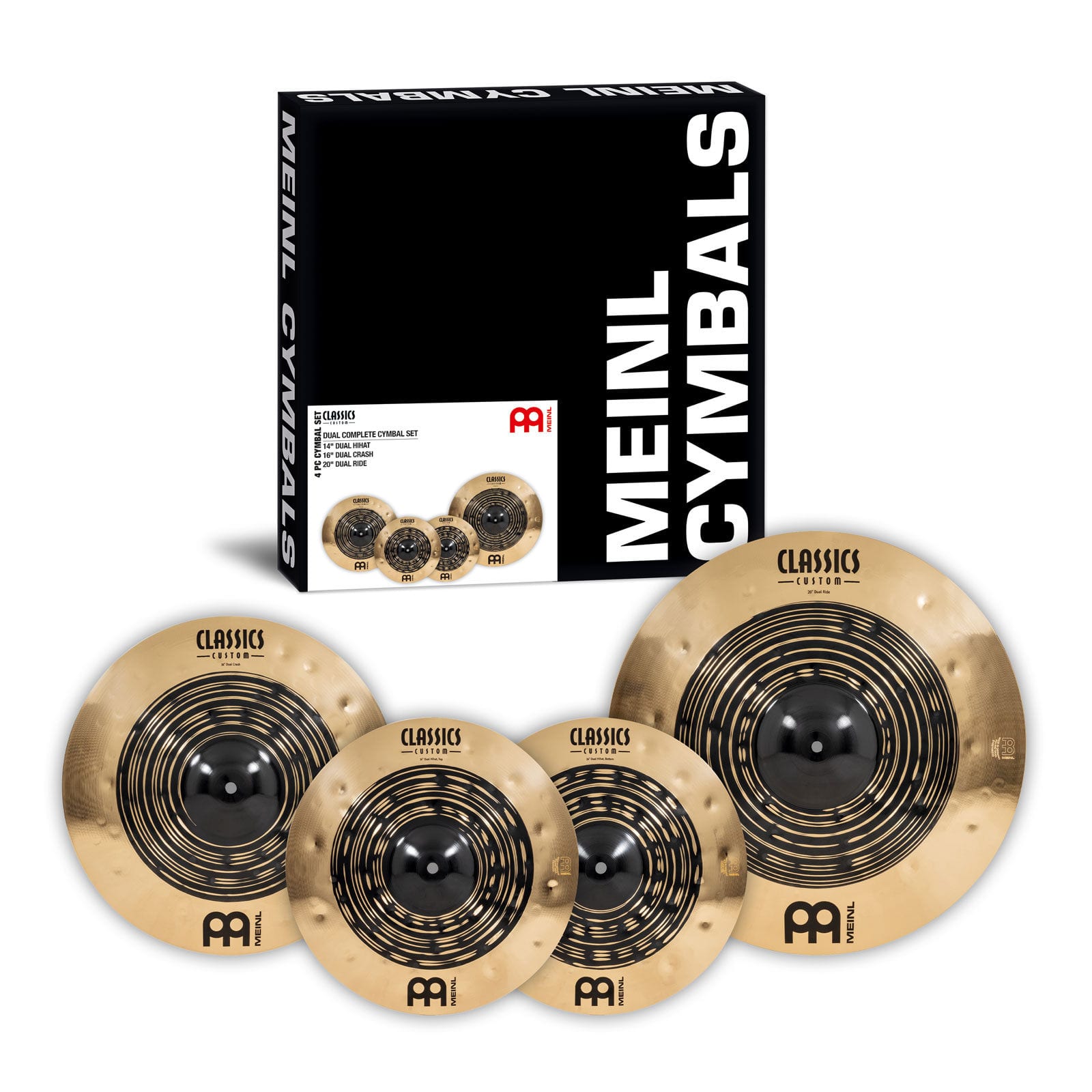 MEINL CLASSICS CUSTOM DUAL 141620 CYMBAL PACK CCDU141620