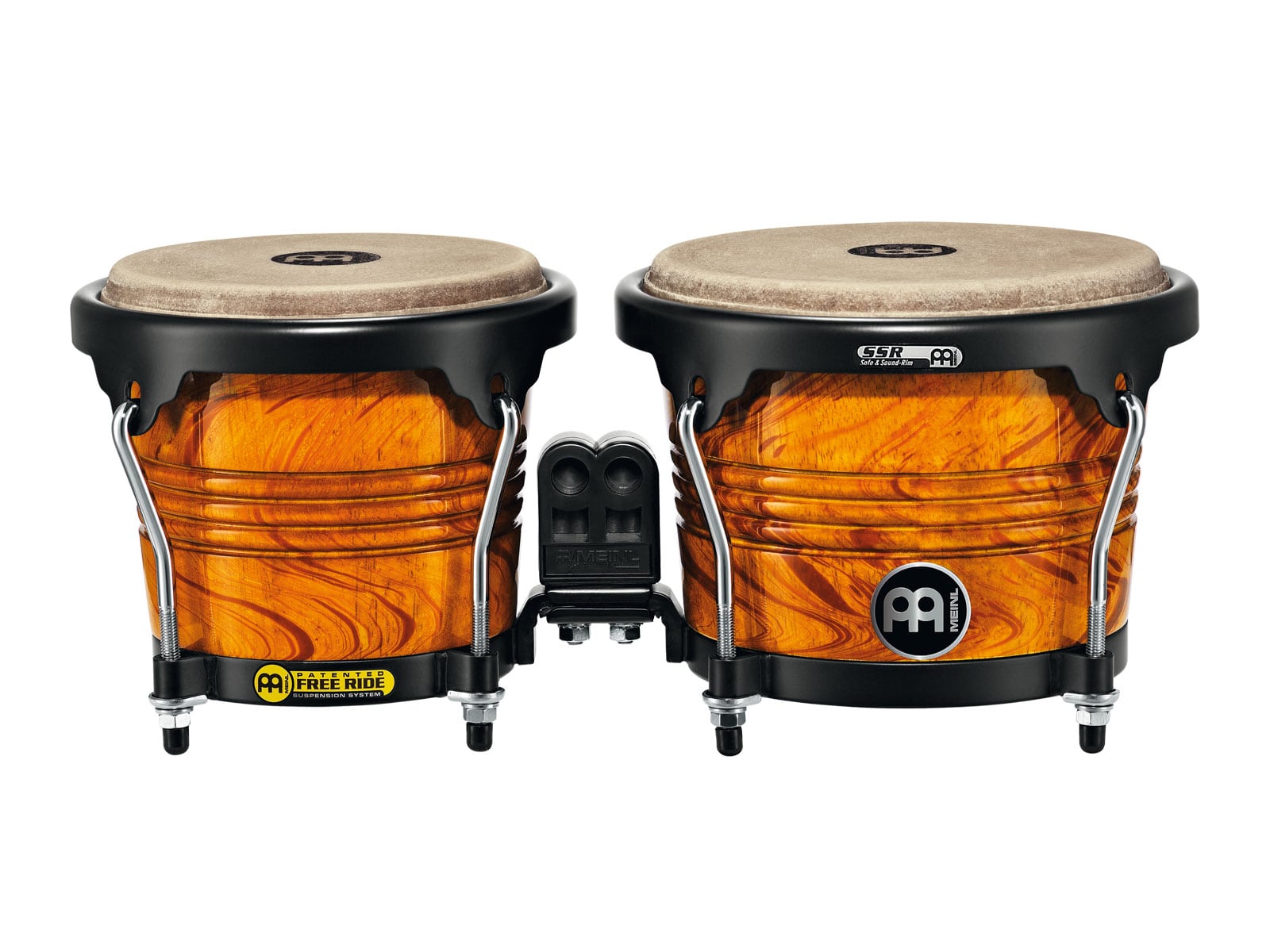 MEINL FWB190AF - BONGOS BOIS 6.75/8 AMBRE FLAMME