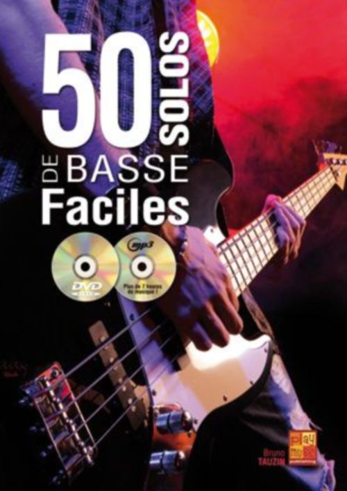 PLAY MUSIC PUBLISHING TAUZIN BRUNO - 50 SOLOS DE BASSE FACILES + CD MP3 + DVD