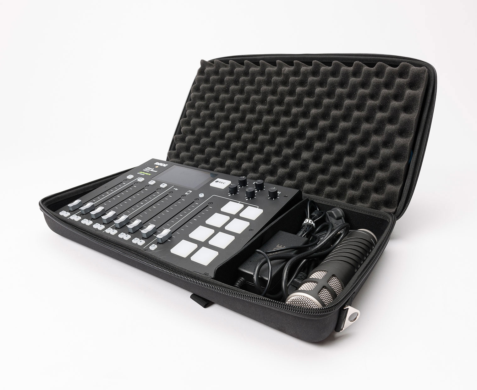 MAGMA CTRL CASE RODECASTER PRO, BLACK/BLACK