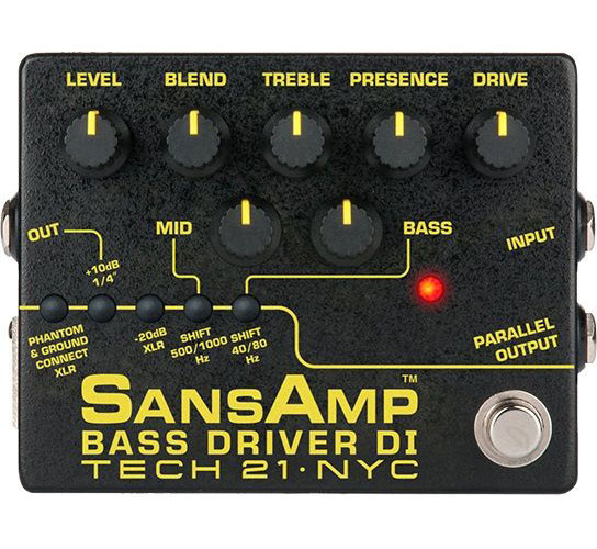 TECH21 SANSAMP BASS DRIVER DI V2 PREAMPLI POUR BASSE