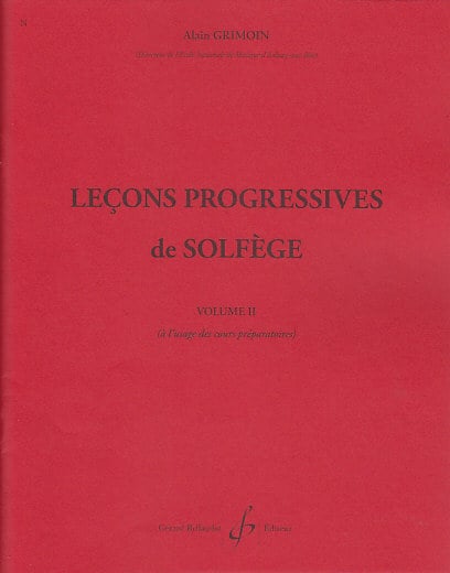 BILLAUDOT GRIMOIN ALAIN - 30 LECONS PROGRESSIVES DE SOLFEGE VOL.2