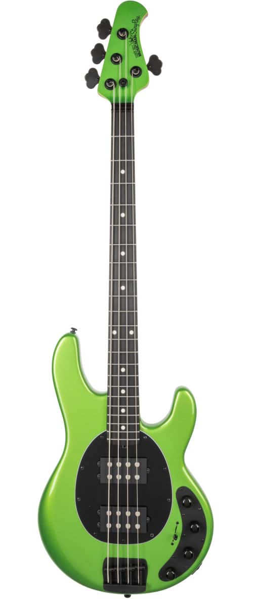 MUSIC MAN STINGRAY SPECIAL HH - KIWI GREEN - ERABLE FLAMME/EBENE - TETE ASSORTIE - PG NOIR - NOIR