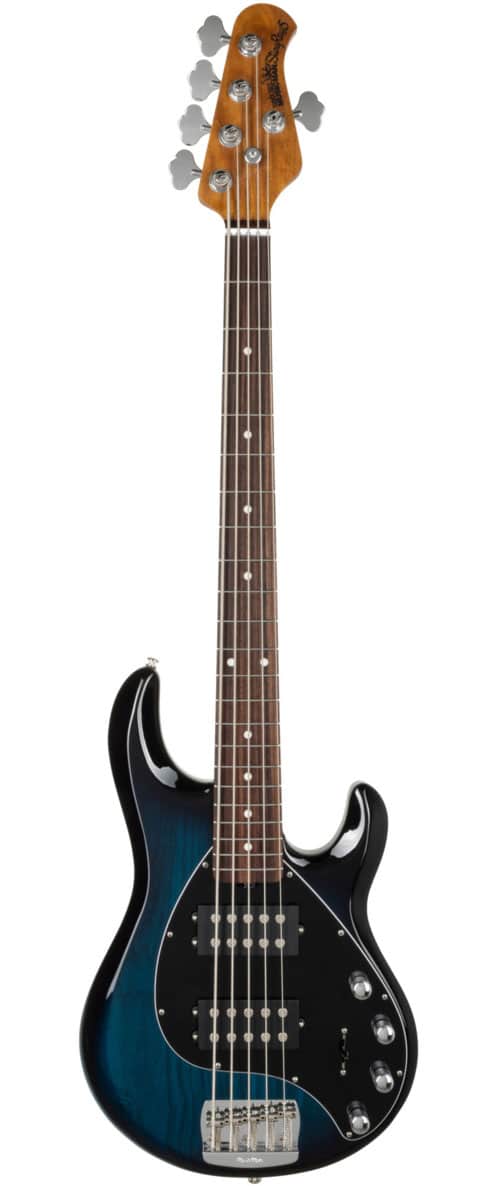 MUSIC MAN STINGRAY SPECIAL 5 HH - PACIFIC BLUE BURST - ERABLE FLAMME/PALISSANDRE - PG NOIR - CHROME