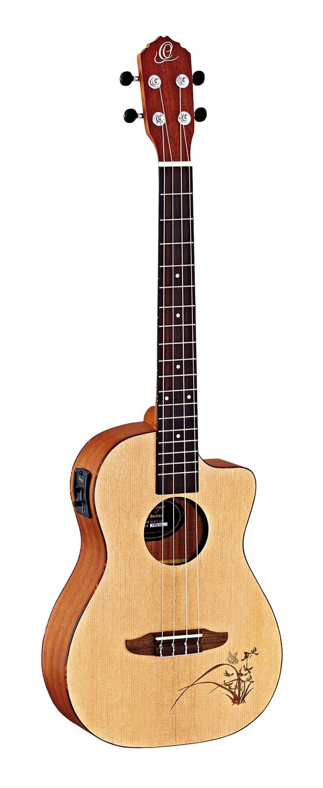 ORTEGA UKULELE BARYTON EPICEA, CW EQ