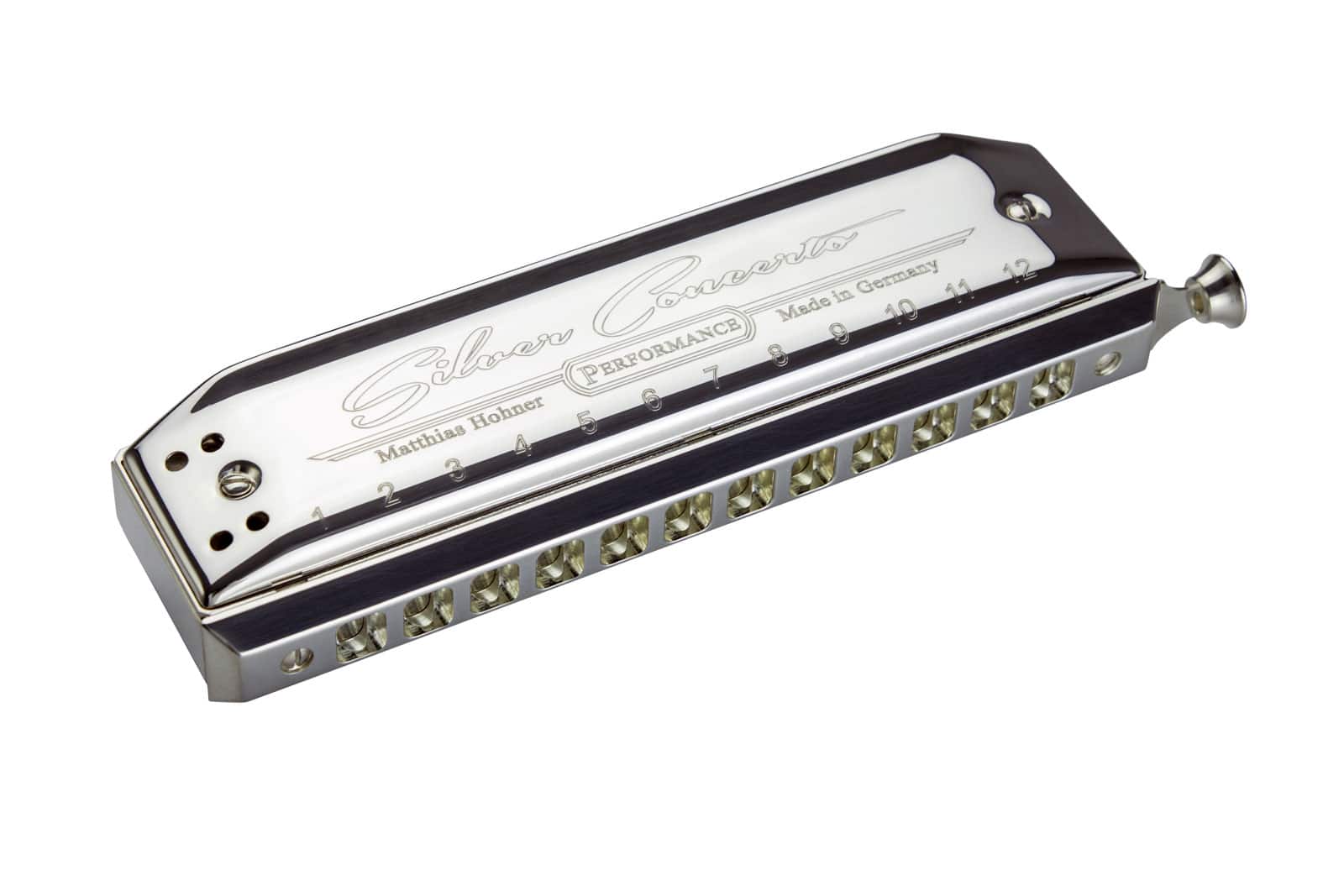 HOHNER CONCERTO ARGENT C/DO - 12 TROUS