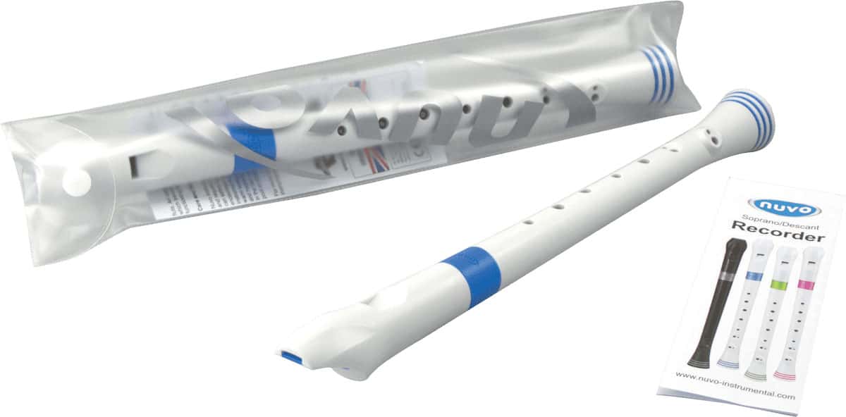 NUVO FLUTE A BEC SOPRANO BLANCHE ET BLEUE