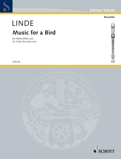 SCHOTT LINDE MUSIC FOR A BIRD, FüR ALTBFL SOLO